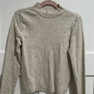GAP Kids Heather Gray Long Sleeve Top